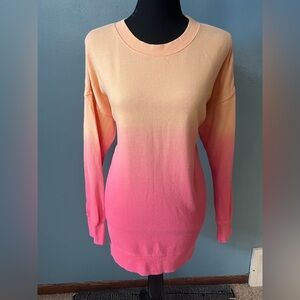 Ombré pink & orange sweater